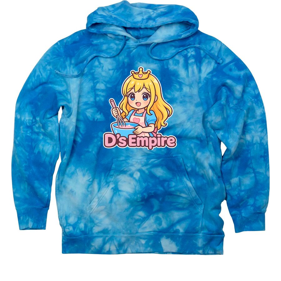 D?s empire!&nbsp;, a Aqua Blue Tie Dye Pullover Hoodie