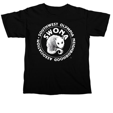 Classic SWONA Logo, a Black Comfort Colors Unisex Tee