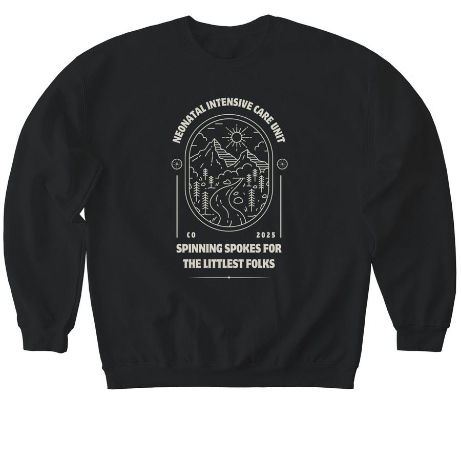 CHCO NICU Courage Classic 2025, a Black Softstyle Crewneck Sweatshirt