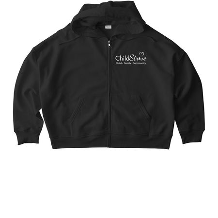 Zip Up Hoodies, White Logo, a Black Stanley/Stella Women?s Stella Ida Zip Up Pullover Hoodie