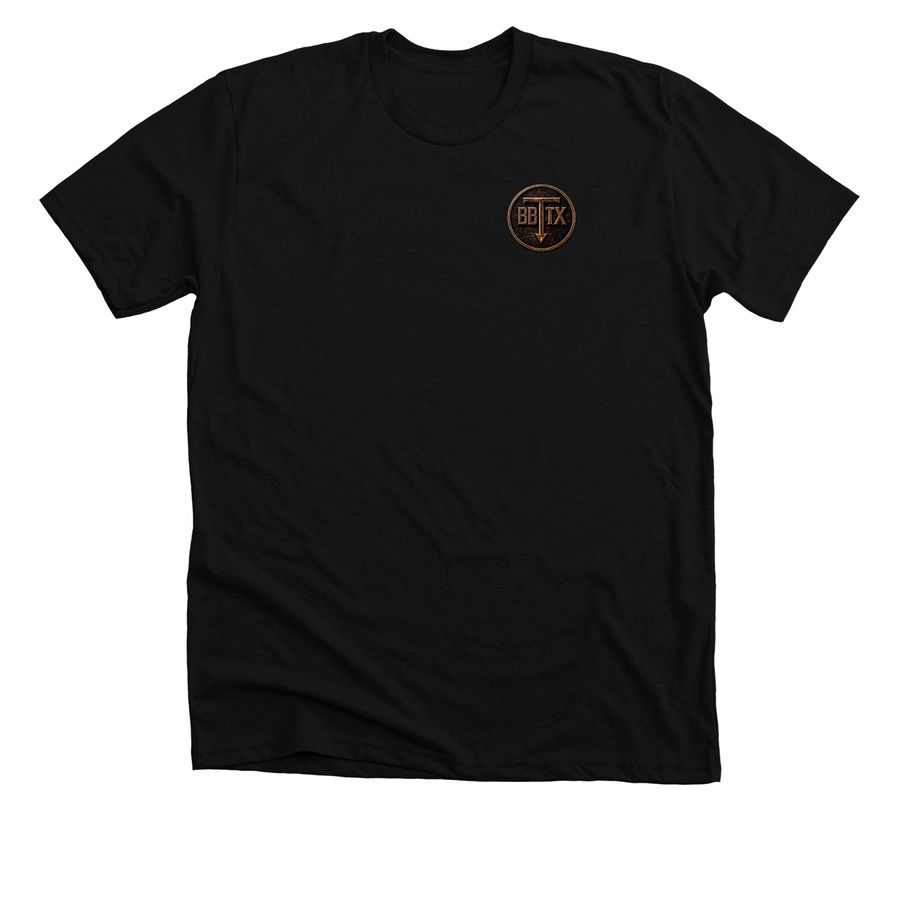 Bourbon Fan, a Solid Black Blend Premium Unisex Tee
