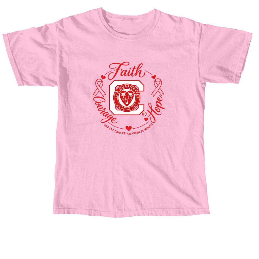 Official Charmettes Breast Cancer Collection, a Blossom Comfort Colors Unisex Tee