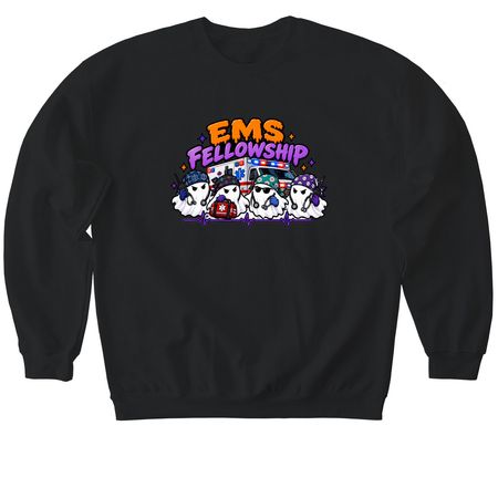 EMS Halloween Shirt, a Black Softstyle Crewneck Sweatshirt