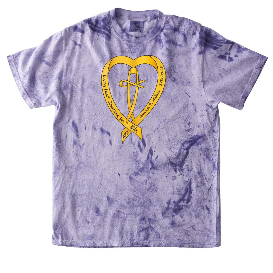 Loving Heart Creations Original, a Amethyst Comfort Colors Colorblast Tee
