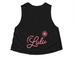 New Spring/Summer Merch!&nbsp;, a Solid Black Blend Women?s Cropped Racerback Tank (back-view)