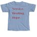 Service Healing Hope, a Washed Denim Comfort Colors Unisex Tee
