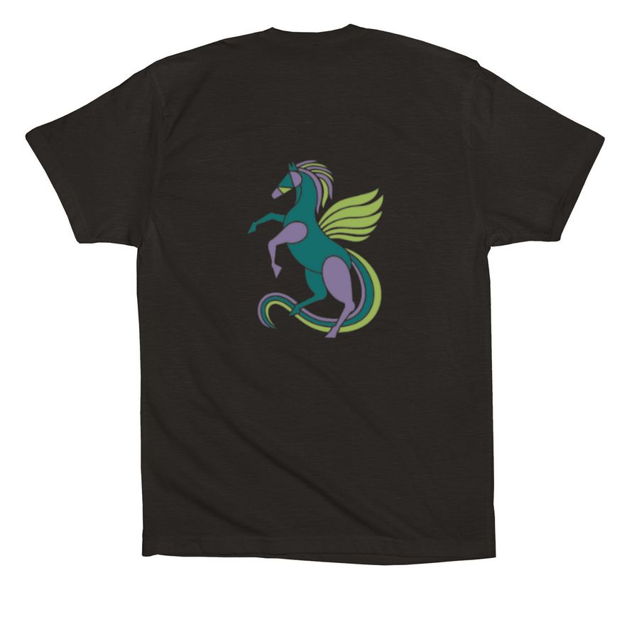 Pegasus Project Merch, a Black Premium Cotton Tee (back-view)