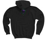 Magic city mischief, a Black Youth Pullover Hoodie (back-view)