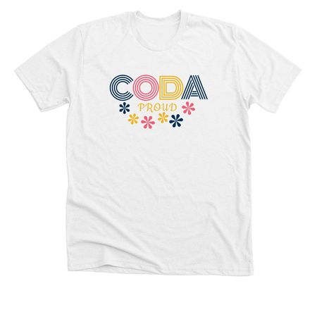 CODA PROUD, a Solid White Blend Premium Unisex Tee