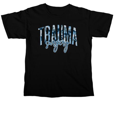 Le Bonheur: camo blue trauma, a Black Comfort Colors Unisex Tee