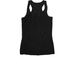 Support Is Our Love Language, a Black Women's Racerback (back-view)