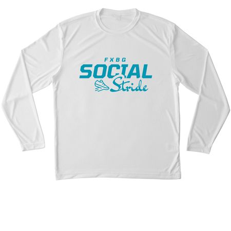 Athetic Wear - White, a White Unisex Performance Long Sleeve Tee