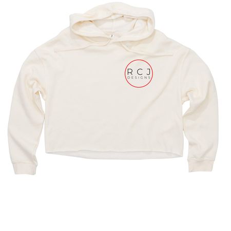 RCJ Designs Wear, a Bone Women?s Lightweight Cropped Hoodie