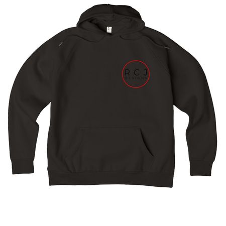 RCJ Designs Wear, a Deep Black Allmade Organic CVC Pullover Hoodie