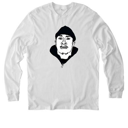 Lil Perp K.O. | Hoodies & Tees, a Bright White Allmade Organic Cotton Long Sleeve Tee