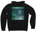 Edimizing The Animal, a Black Premium Pullover Hoodie (back-view)