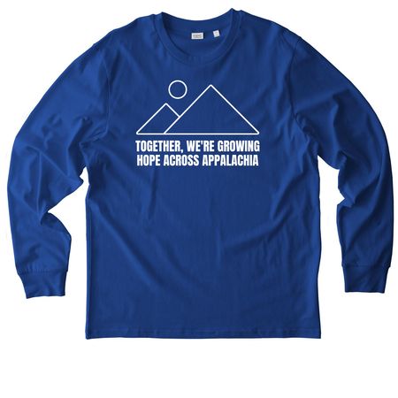 Together, We're Growing Hope Across Appa, a Worker Blue Stanley/Stella Unisex Creator 2.0 Long Sleeve Tee