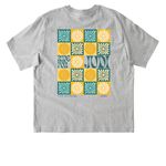 Centered Logo Design 2026, a Cool Heather Grey Stanley/Stella Unisex Freestyler Heavyweight Tee (back-view)