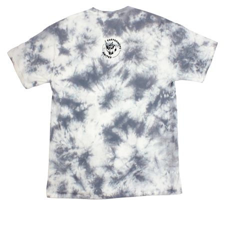 Comic Spread, a Grey Crystal Tie Dye Tee (back-view)