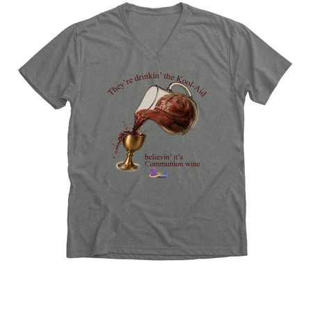 Balm Ministries The Next Generation, a Deep Heather Premium V-Neck Tee