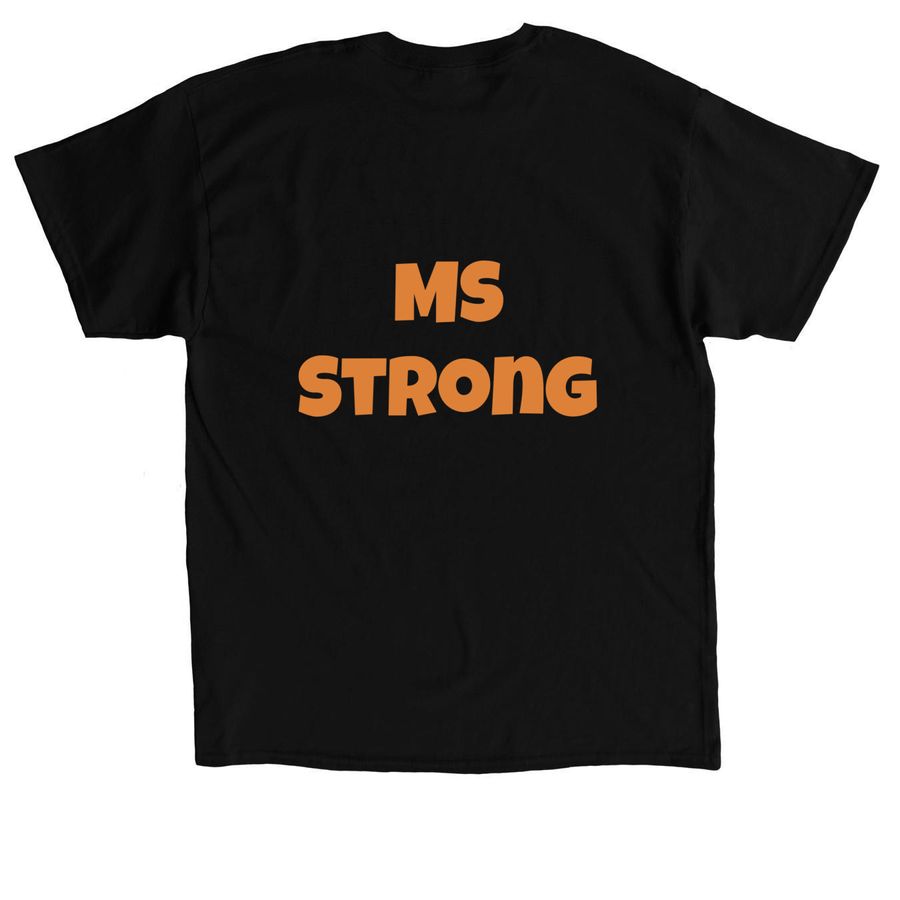 MS Walk- Lissy?s Legion, a Black Classic Unisex Tee (back-view)
