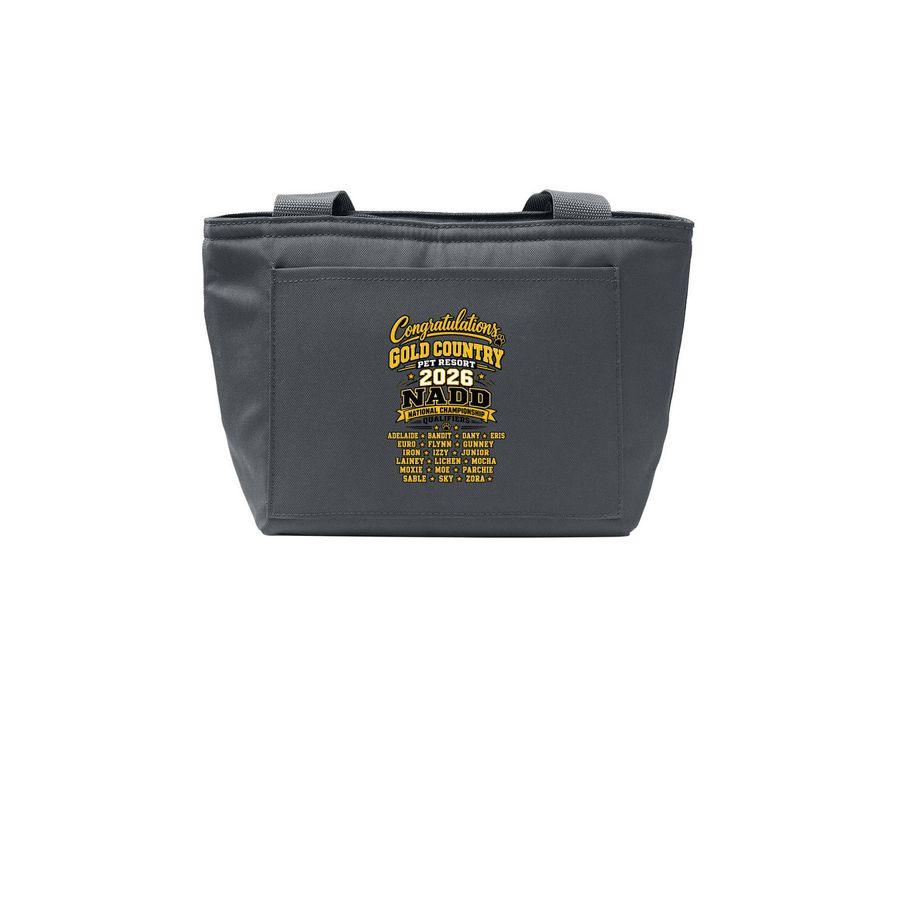 Gold Country NADD 2026 National Cooler bag, a Grey Steel Insulated Lunch Tote