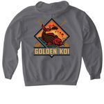 New Logo Launch, a Charcoal Gildan Softstyle Pullover Hoodie (back-view)