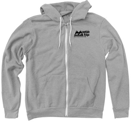 BCHU Mountain Ridge Merch, a Athletic Heather Zip Up Hoodie