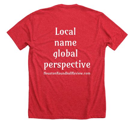 Bold HRR short sleeve shirts, a Heather Red Premium Unisex Tee (back-view)