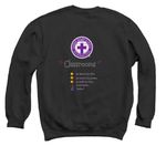 Montessori Team Tee, a Black Crewneck Sweatshirt (back-view)