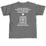 Wael Rouk, a Grey Comfort Colors Unisex Tee (back-view)