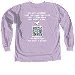Wael Rouk, a Orchid Comfort Colors Long Sleeve Tee (back-view)