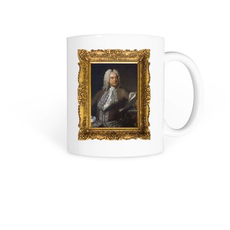 Too Hot To Handel Mug, a White Coffee Mug