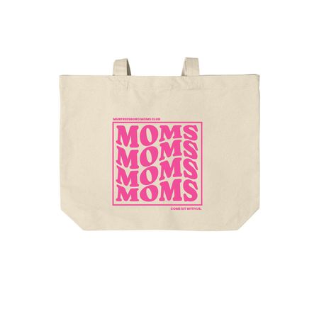 MOMS Club Bag, a Natural Cotton Canvas Tote Bag
