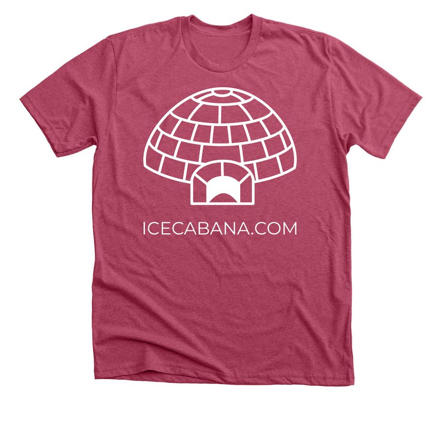 IceCabana.com Apparel, a Heather Raspberry Premium Unisex Tee