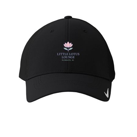 Little Lotus Lounge Cap, a Black Printed Nike Dri-FIT Legacy Performance Cap