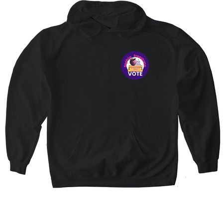 A Rock Solid Cozy Choice, a Black Gildan Softstyle Pullover Hoodie
