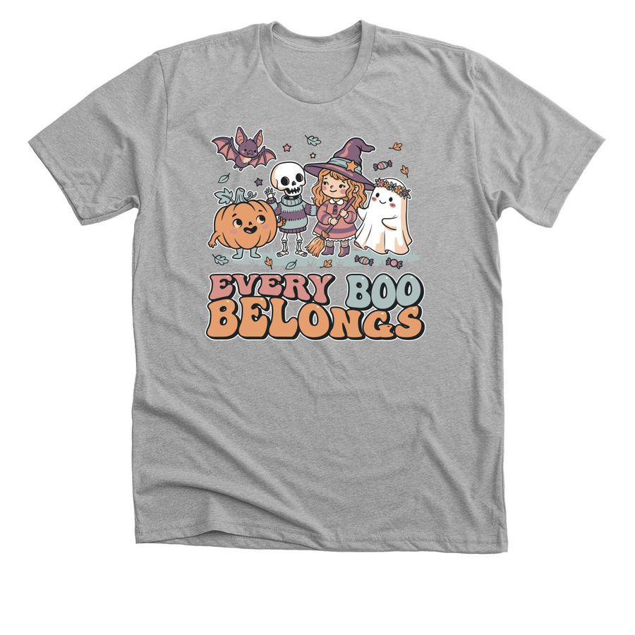 Every Boo Belongs, a Athletic Heather Premium Unisex Tee