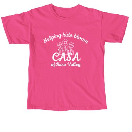 Helping Kids Bloom Tee, a Neon Pink Comfort Colors Unisex Tee