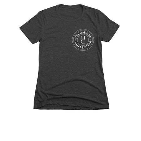 Uncommon Collective Logo T (Dark), a Charcoal Women's Slim Fit Tee