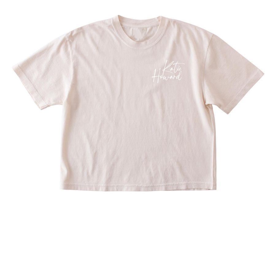 Katie Howard T-Shirt White, a Ivory Comfort Colors Boxy Tee