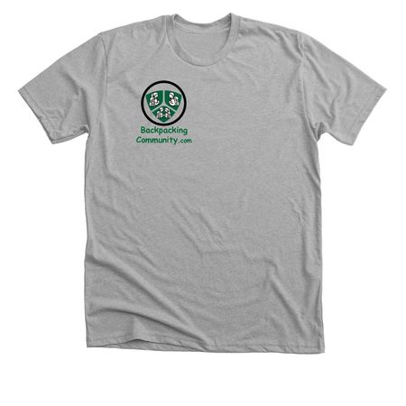 Backpacking Community, a Athletic Heather Premium Unisex Tee