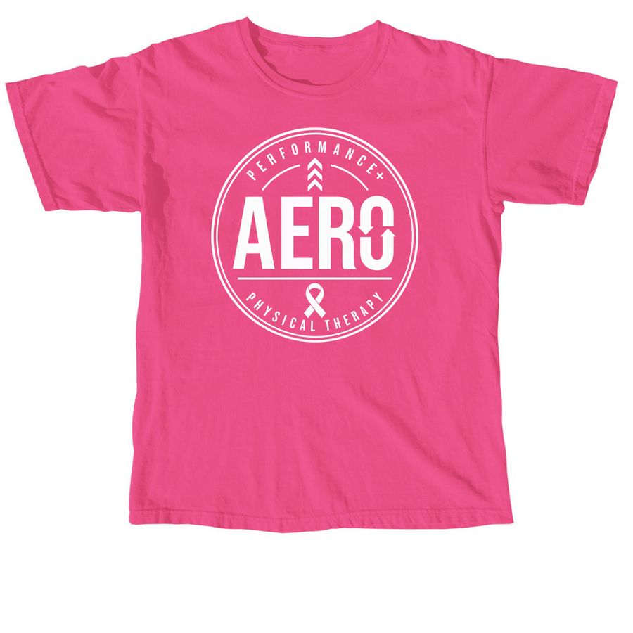 Aero Breast Cancer Awareness, a Neon Pink Comfort Colors Unisex Tee