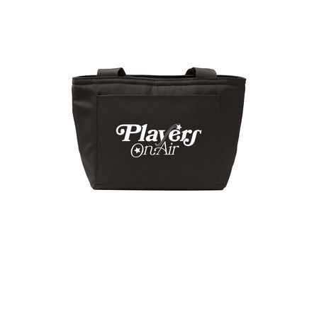 Players on Air Lunch Tote, a Deep Black Insulated Lunch Tote