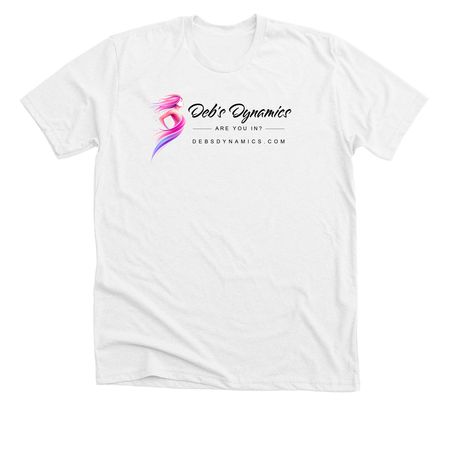 Deb's Dynamics, a Solid White Blend Premium Unisex Tee