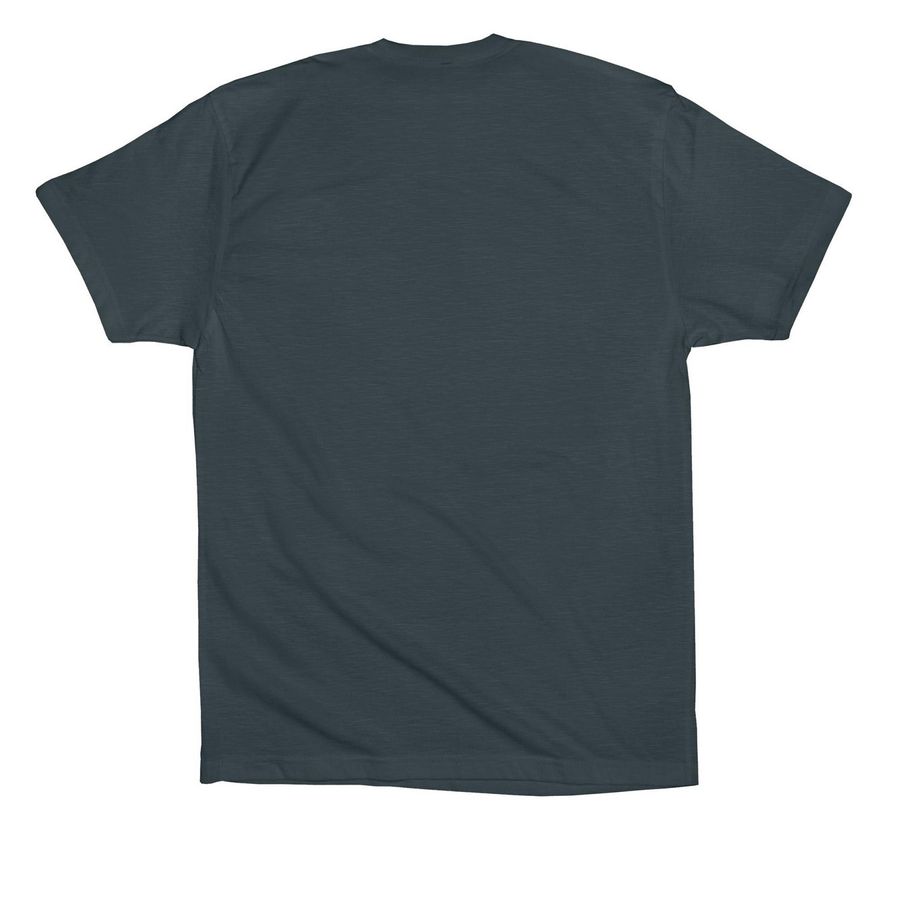 Cat Approved FTLOJ Logo, a Dark Grey Premium Cotton Tee (back-view)