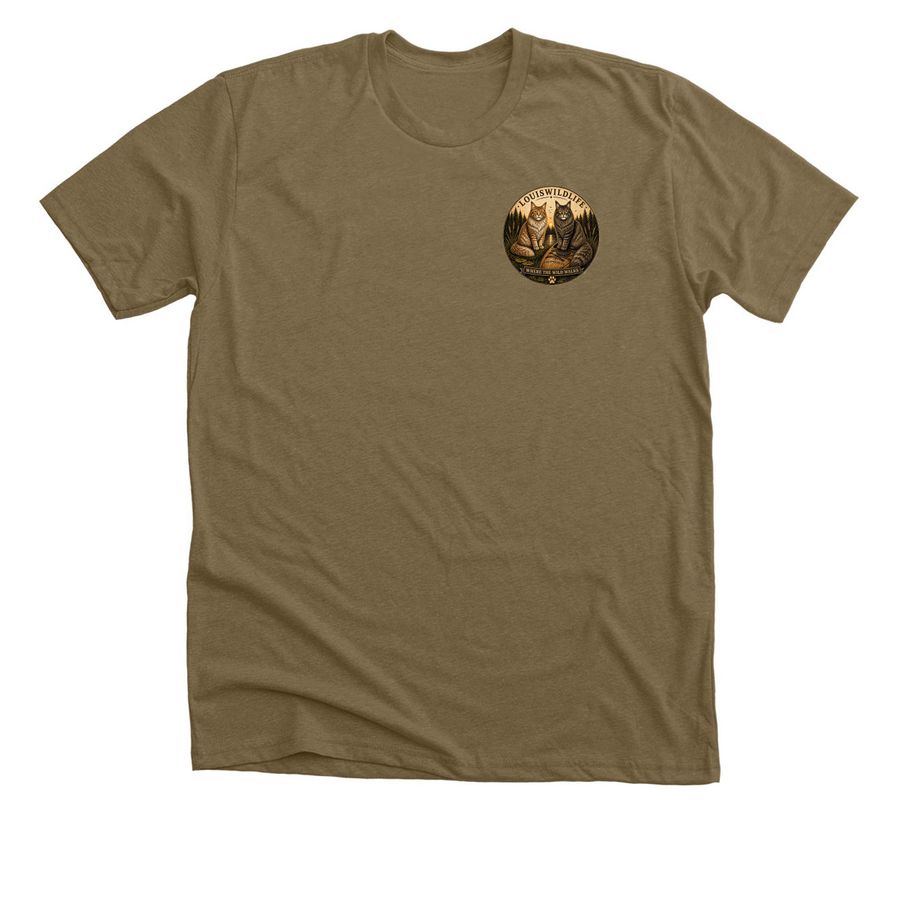 Louiswildlife, a Heather Olive Premium Unisex Tee