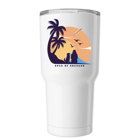 Artemis Launch Viewing Tumbler, a White Insulated Tumbler