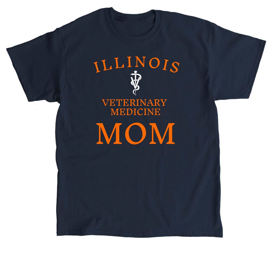UIUC Vet med MOM, a Navy Classic Unisex Tee