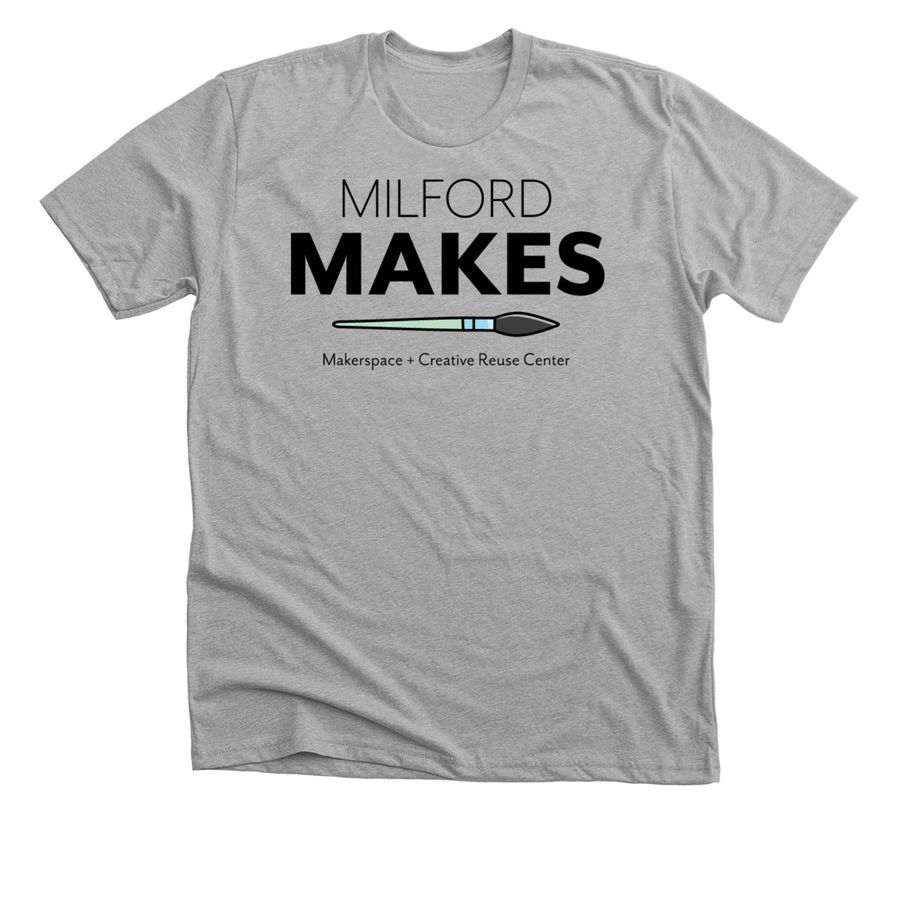Milford Makes T-Shirts & Sweatshirts, a Athletic Heather Premium Unisex Tee